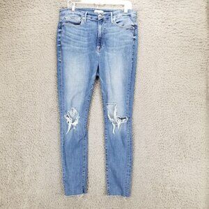 Good American Jeans Womens 16 Blue Stretch Denim Skinny *Read*